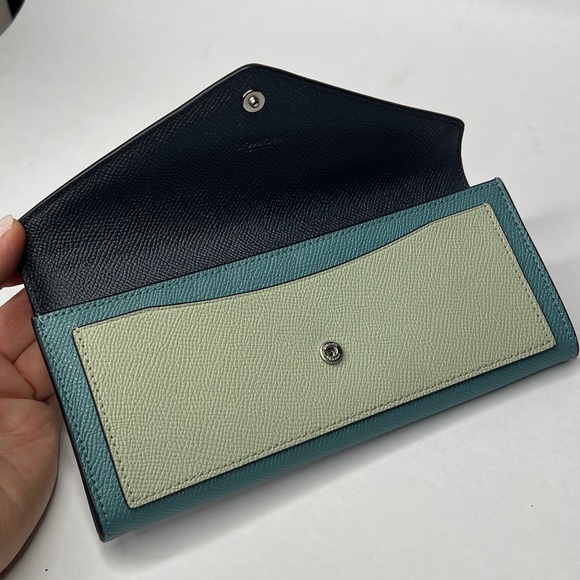 Coach Leather Colorblock Pebbled Leather Envelope Wallet - Picture 3 of 9